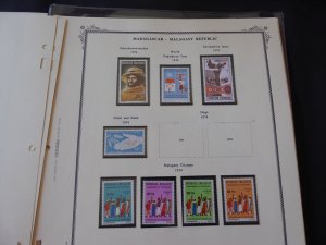 Madagascar 1959-1975 Mainly MNH Stamp Collection on Scott Spec Album Pages