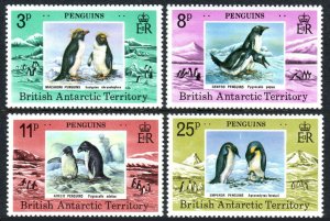 British Antarctic Territory 72-75, MNH. Penguins. Macaroni, Gentoo, Emperor,1979