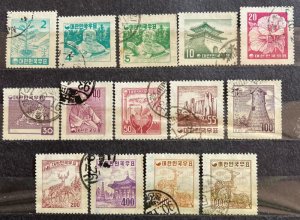 South Korea #249-262 Used Set- SCV=$29.50