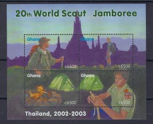 2002 Ghana World Scout Jamboree Thailand m/s 4