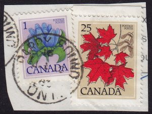 Canada - 1977,1979 - Scott #719,781 - used on piece - PARRY SOUND ONT. pmk