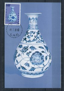 TAIWAN; 1973 Chinese Porcelain issue used Stamped Special Postal Card