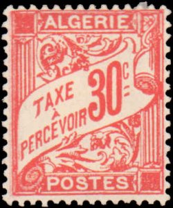 Algeria #J5, Incomplete Set, 1926-1927, Hinged