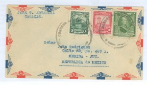 Venezuela  1947 Air to Mexico