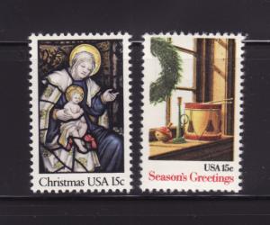 United States 1842-1843 Set MNH Christmas (B)