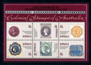 [73428] Australia 1990 Colonial Stamps on Stamps Souvenir Sheet MNH