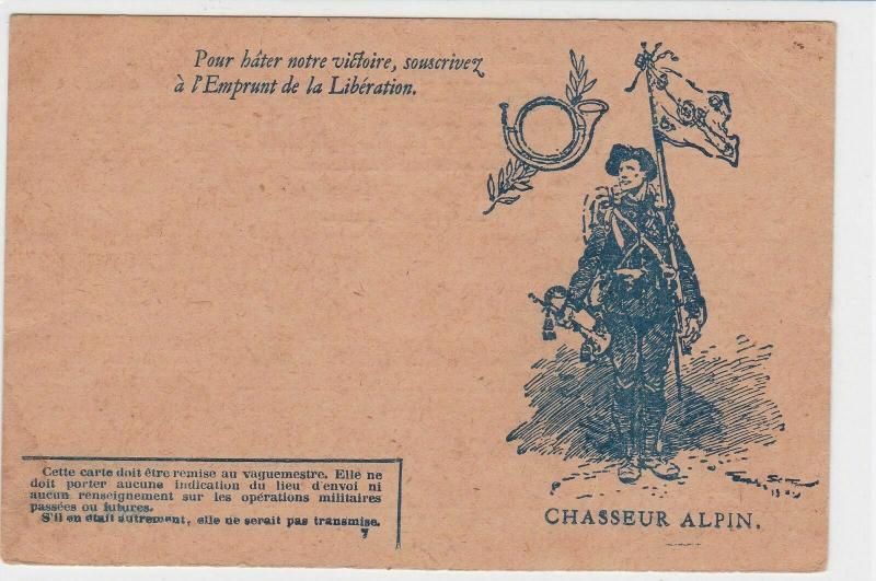 french armees de la republic unused stamps card ref r13273