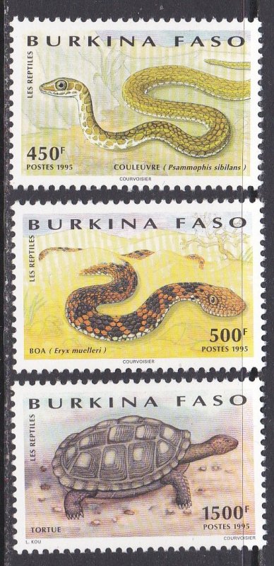 Burkina Faso Sc #1019-21 MNH
