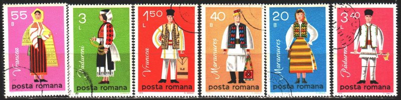 Romania. 1979. 3658-63. National costumes. USED.