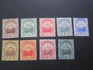 Bermuda 1910 Sc 40-48 MH