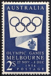 Australia: SC#277 2 s Melbourne Olympic Games (1954) MNH