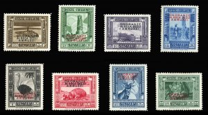 Italian Colonies, Somalia #156-163 (Sass. 185-192) Cat€200, 1934 Abruzzi, c...