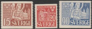 Sweden, #369-371  Unused, From 1946,  CV-$11.00