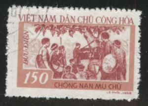 North Viet Nam  Scott 65 Anti-illiteracy stamp 1958