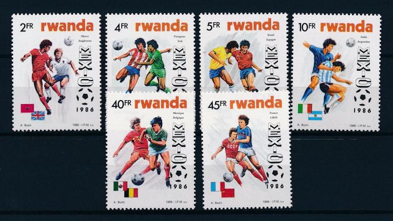 [59636] Rwanda 1986 World Cup Soccer Football Mexico MNH