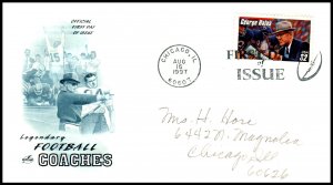 US 3150 George Halas Artcraft Pencil FDC