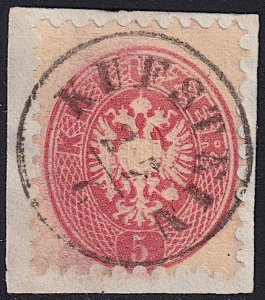 Austria - 1864 - Scott #24 - used on piece - KUFSTEIN pmk