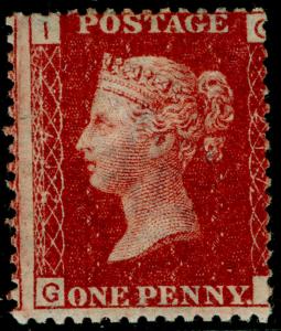 SG44, 1d lake-red plate 217, LH MINT. Cat £95. GI 