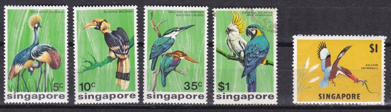 Singapore 1970's -1980's Lot. Clean Used Stamps. Complete Sets & Good Topicals