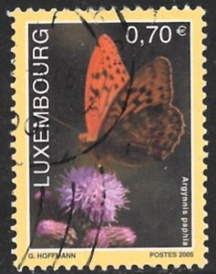 LUXEMBOURG 2005 70c BUTTERFLIES Issue Sc 1173 VFU