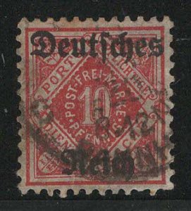 German States Wurttemberg Scott # O60, used