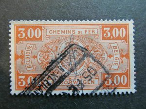 A3P22F159 Belgium Parcel Post and Railway Stamp 1923-40 3fr used-