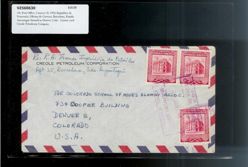 VENEZUELA (46) Different Old Covers Postal History c1940s-1950s