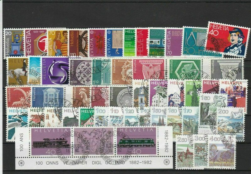 Switzerland Used Stamps Ref 24585