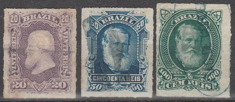 Brazil #69-70, 72   F-VF Used CV $6.50  (A6721)