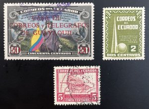 Ecuador LOT - Mostly Used - A few stamps from Ecuador