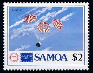 [65027] Samoa 1986 Space Travel Weltraum Apollo 10 From Set MNH