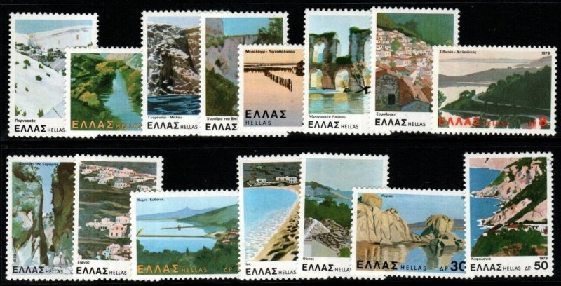 GREECE SG1490/504 1979 LANDSCAPES MNH