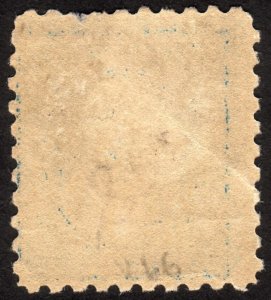 1914, US 5c, Washington, MH, crease, Sc 428