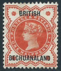 Bechuanaland, Sc #10, 1/2d MH