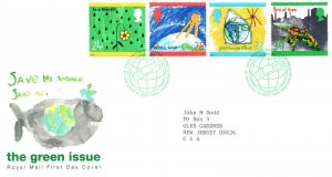 FIRST DAY COVER GREAT BRITAIN THE GREEN ISSUE 1992