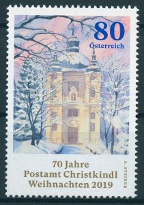 Austria Christmas 2019 MNH Christkindl Post Office Architecture 1v Set