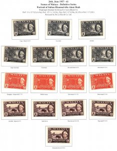 MOMEN: SELANGOR SG #126-127a SPECIALIZED COLLECTION MINT OG NH £350+ LOT #66298*