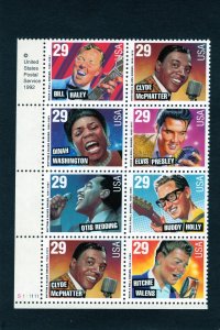 2724-2730 Rock & Roll, MNH LL-PB/8 (#S111111)