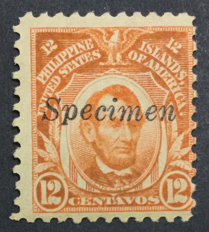 MOMEN: US PHILIPPINES #296S R SPECIMEN 1917-25 MINT OG H $40 #2535