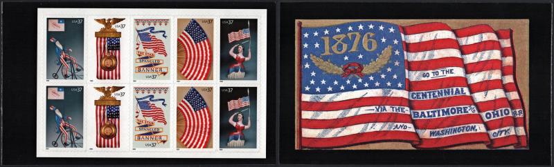 SC#BK294 37¢ Old Glory Prestige Booklet (2003) Self Adhesive