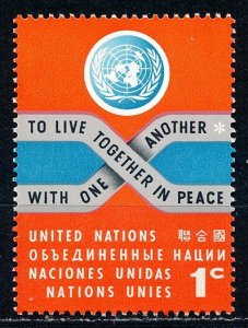 United Nations - New York #104 Single Unused