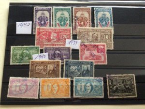 Nicaragua 1937 to 1943  used & unused stamps A12785