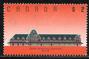 Canada 1182: $2 McAdam Railway Station, New Brunswick, used, VF