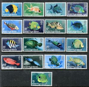 Virgin Islands 284-300 Marine Life, Fish 1975. x18461