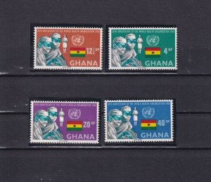SA12b Ghana 1968 The 20th Anniversary of W.H.O. mint stamps