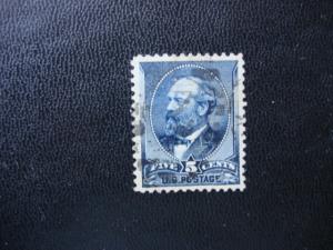 1888  SCOTT # 216  5c   USED  F/VF  SCV.$ 15.00