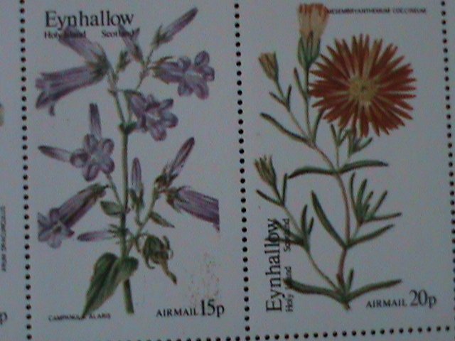 ​EYNHALLOW-SCOTLAND-LOVELY FLOWRS-MNH S/S-VF EST $12-50% OFF PROMOTING PERIOD
