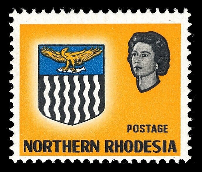 Northern Rhodesia 1963 QEII 3d yellow error VALUE OMITTED variety MNH. SG 78a.