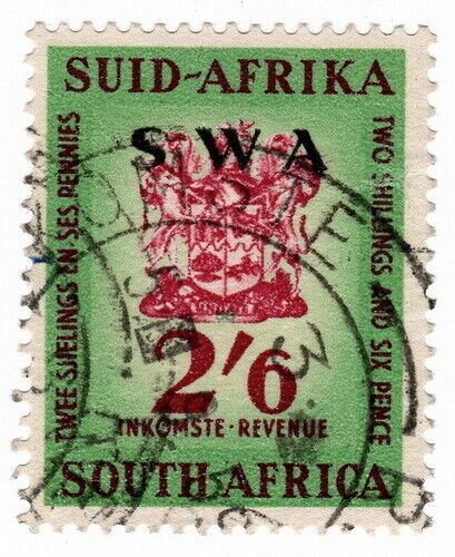 (I.B) South-West Africa Revenue : Duty Stamp 2/6d 