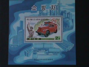 ​KOREA-2001-SC#4112- FIRE FIGHTING ENGINES-MNH S/S VF WE SHIP TO WORLDWIDE